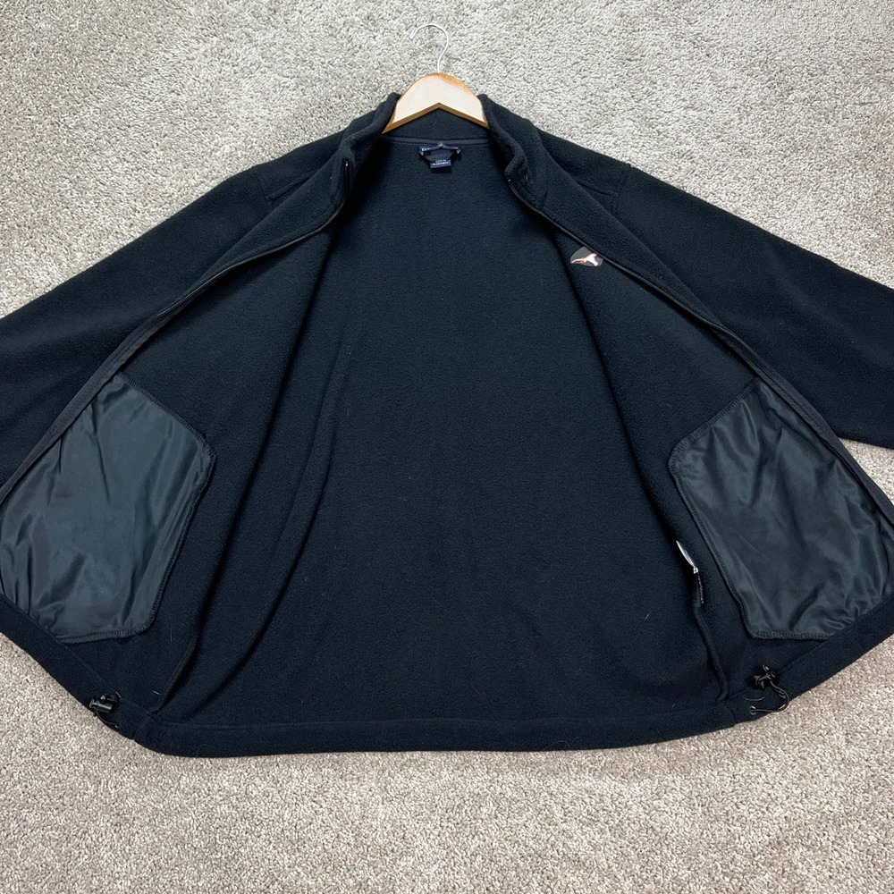 University of Texas Lands End Jacket Women Large 14-16 Black Fleece Longhorns - Picture 5 of 13